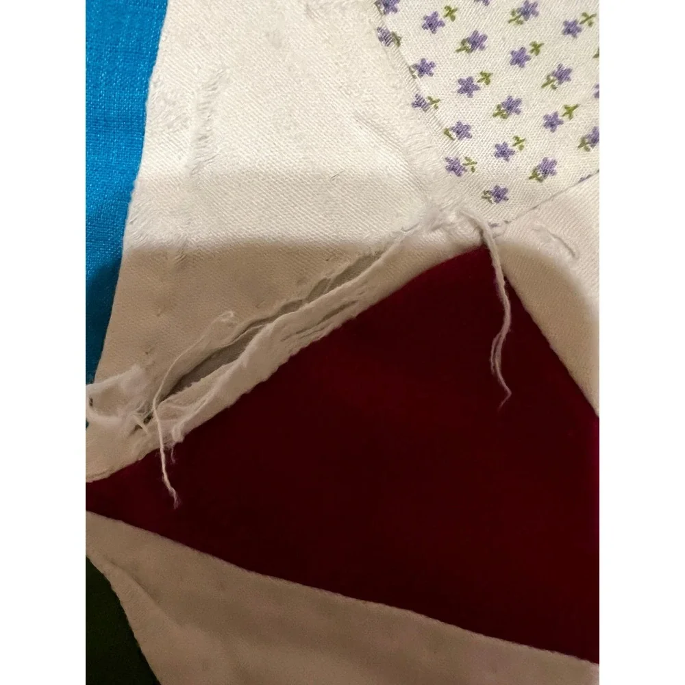 Handmade Triangle Quilt approximately 72